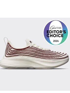 APL Women’s Techloom Zipline Sneaker in Ivory and Burgundy